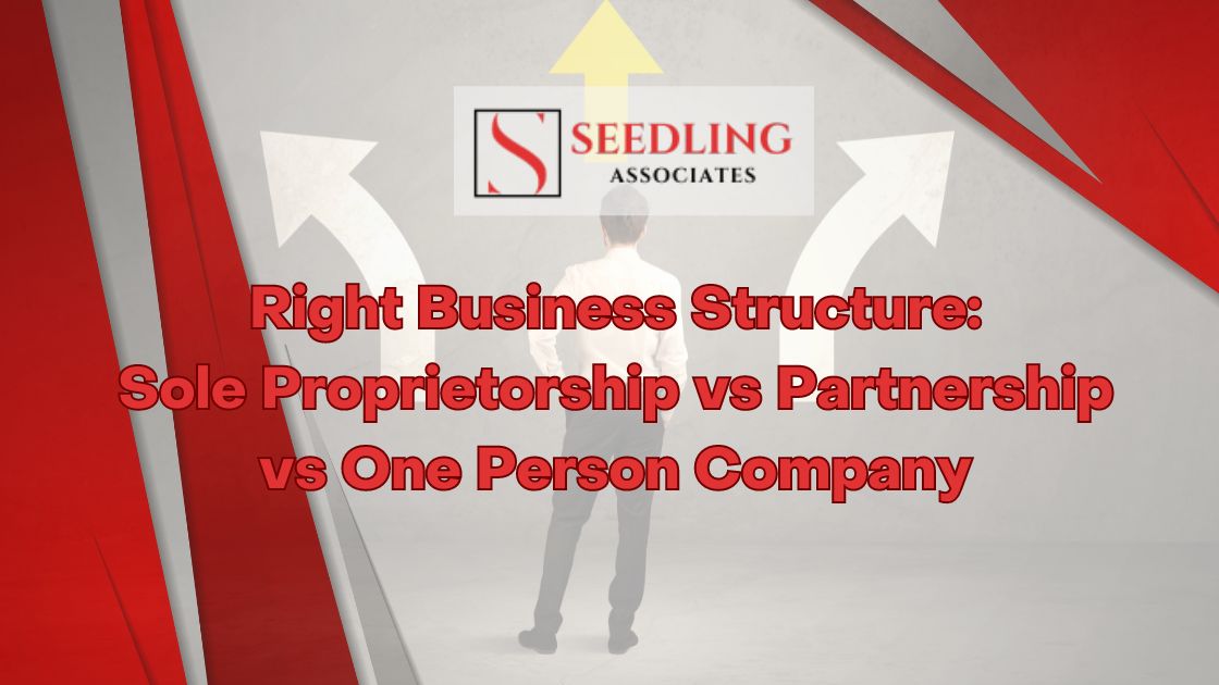 Choosing the Right Business Structure: Sole Proprietorship, Partnership, and One-Person Company Registration